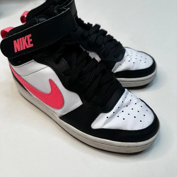 Nike Court Borough Mid 2 Sunset Pink White Sneakers - Picture 2 of 6